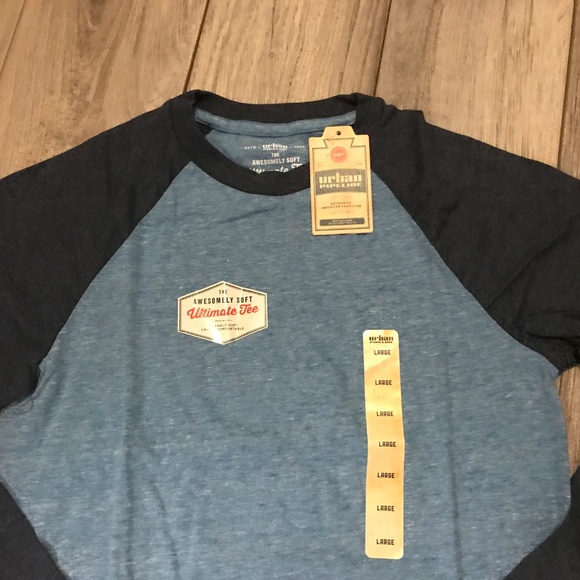 Boys Urban Pipeline Jersey Blue Tee Size Large - Picture 2 of 2